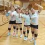 Die siegreichen Volleyballerinnen der MS Lebring