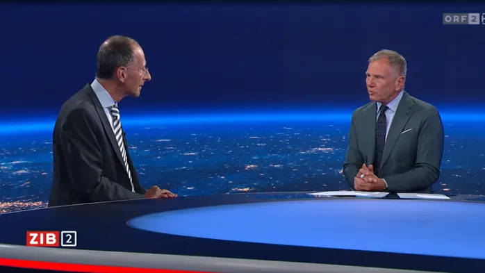 Politologe Peter Filzmaier war am Mittwoch Gast in der ZiB 2 | Politologe Peter Filzmaier war am Mittwoch Gast in der ZiB 2