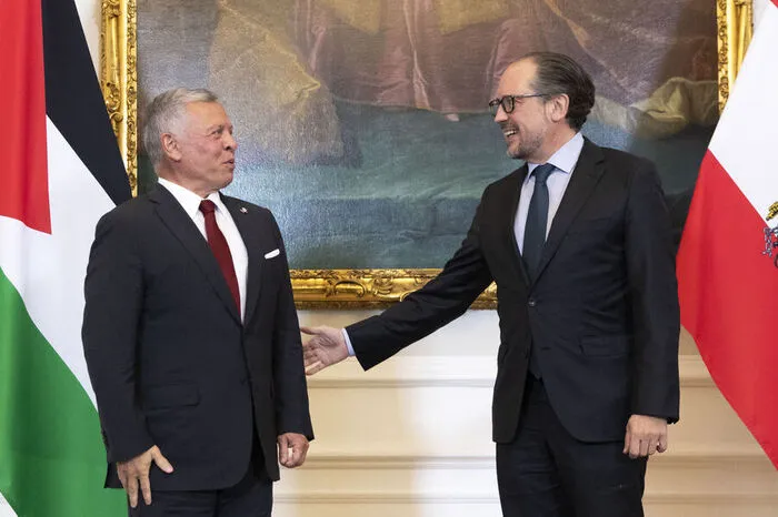 Auch Bundeskanzler Alexander Schallenberg traf den König Jordaniens.