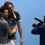 Dominic Thiem (links) gratulierte Sieger Stefanos Tsitsipas