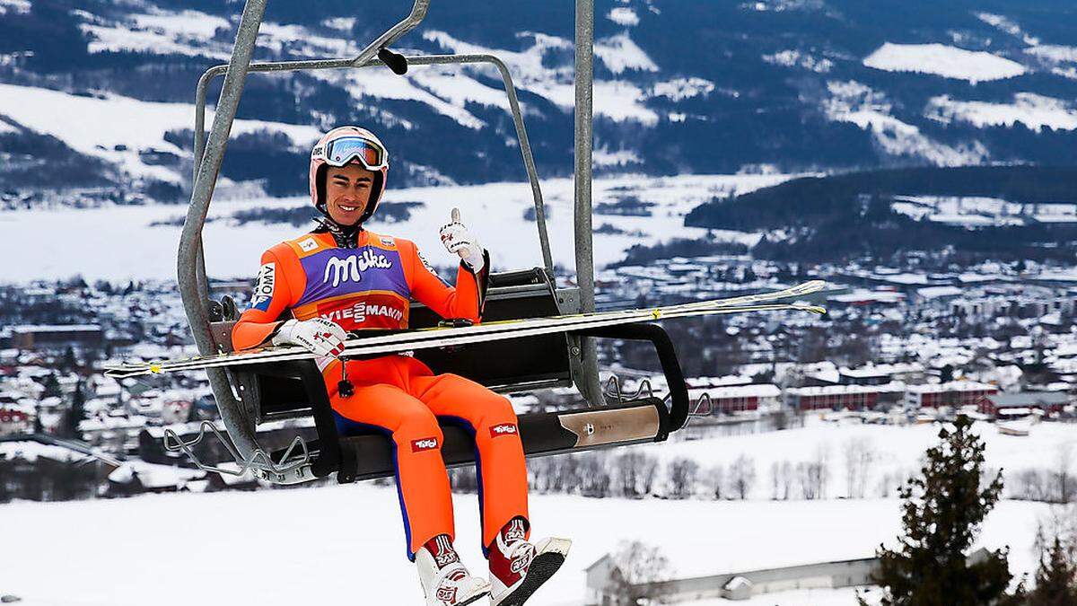 Stefan Kraft kam am Dienstag in Lillehammer nicht zum Fliegen