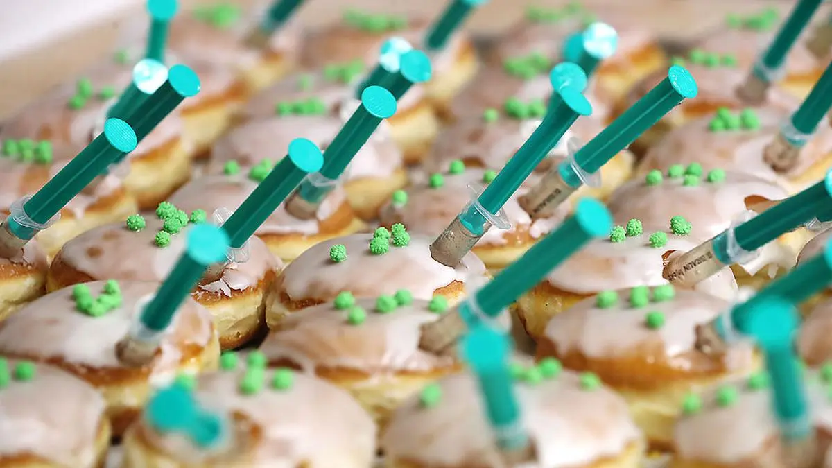 Garantiert nicht Ansteckend: Die Coronaspritz-Krapfen der Landshuter Bäckerei 