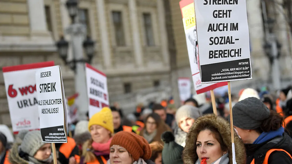 AKTIONSTAG VIDA UDN GPA-DJP ´SOZIALWIRTSCHAFT KV´