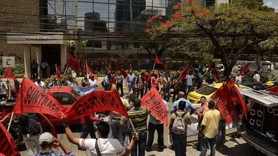 Proteste vor dem Mossack-Fonseca-Hauptquartier