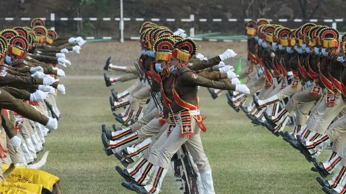 Indien feiert den 73. Tag der Republik mit einer prächtigen Parade in Delhi.