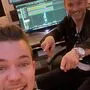Marco Ventre im Tonstudio mit Patrick Aichwalder 