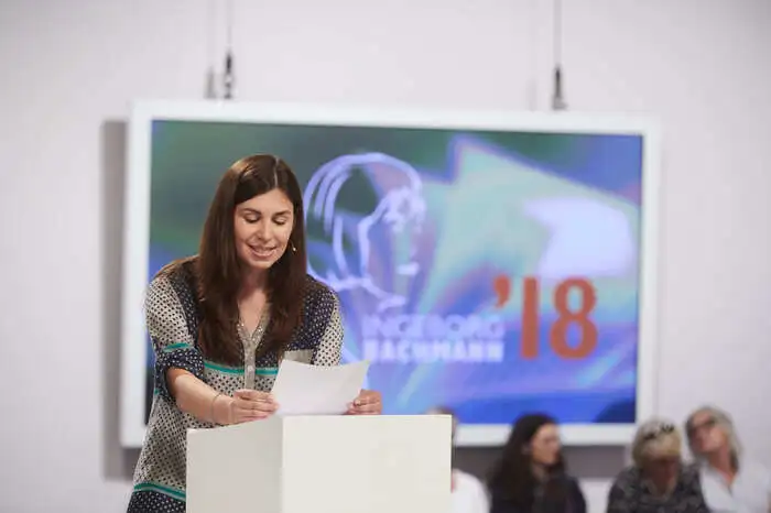 Der Bachmannpreis 2018 ging an die in Wien lebende Ukrainerin Tanja Maljartschuk (geboren 1983) für ihren Text "Frösche im Meer".