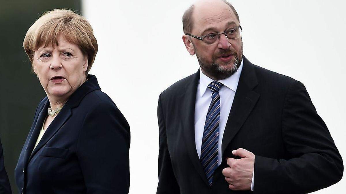 Merkel und Schulz