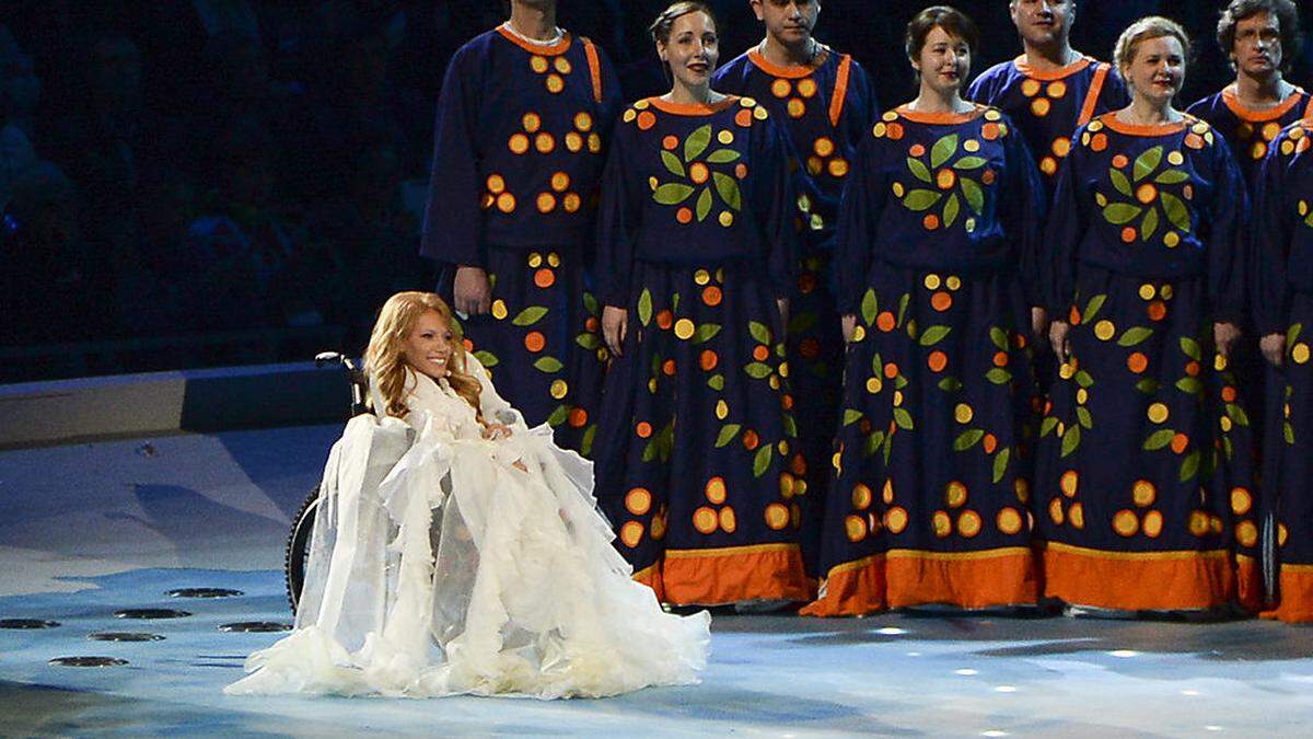 Julia Samoilova bei den Olympischen Spielen 2014 in Sotschi 