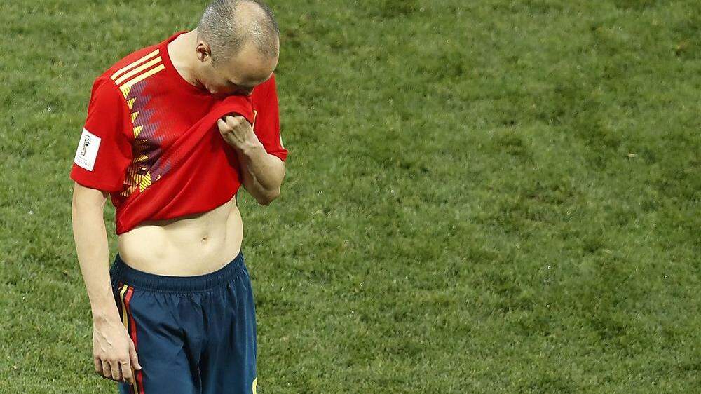 Nach der Niederlage gegen Russland gab Andres Iniesta seinen Rücktritt bekannt.