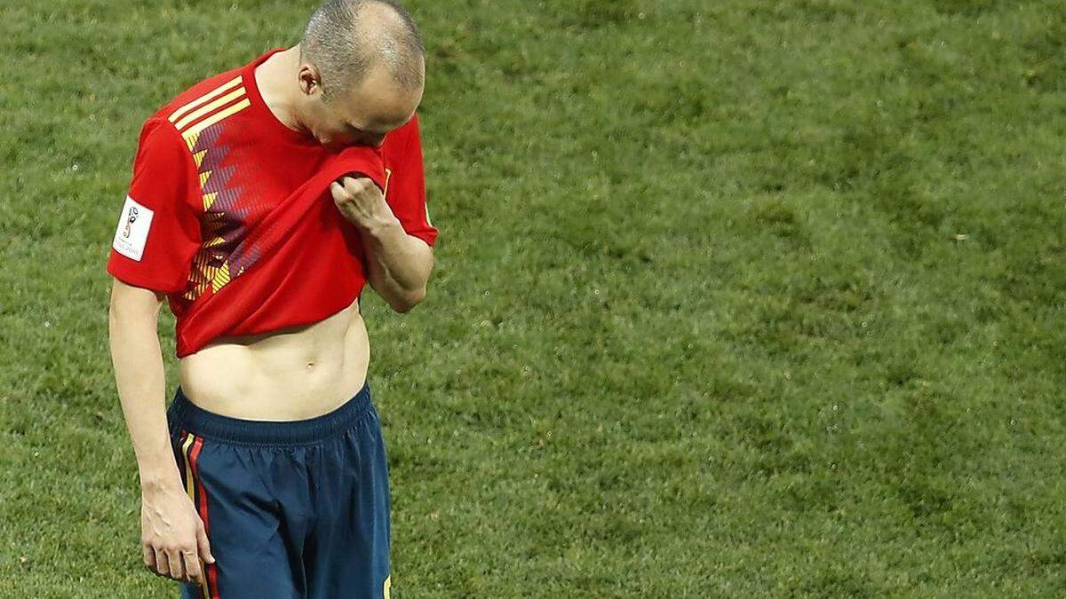 Nach der Niederlage gegen Russland gab Andres Iniesta seinen Rücktritt bekannt.