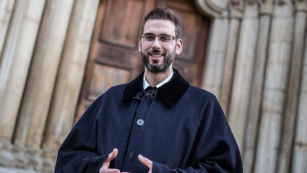 Frater Nikolaus Reiter trat im März 2012 in das Benediktinerstift St. Paul ein 