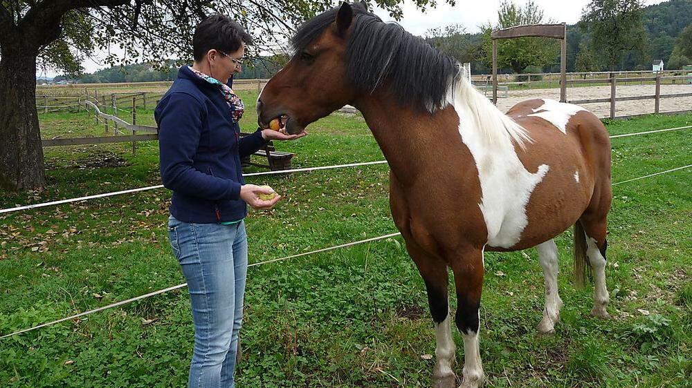 Schon als Kind hat Ingrid Koch von einem eigenen Pferd geträumt – jetzt tummeln sich fünf davon auf dem Hof 