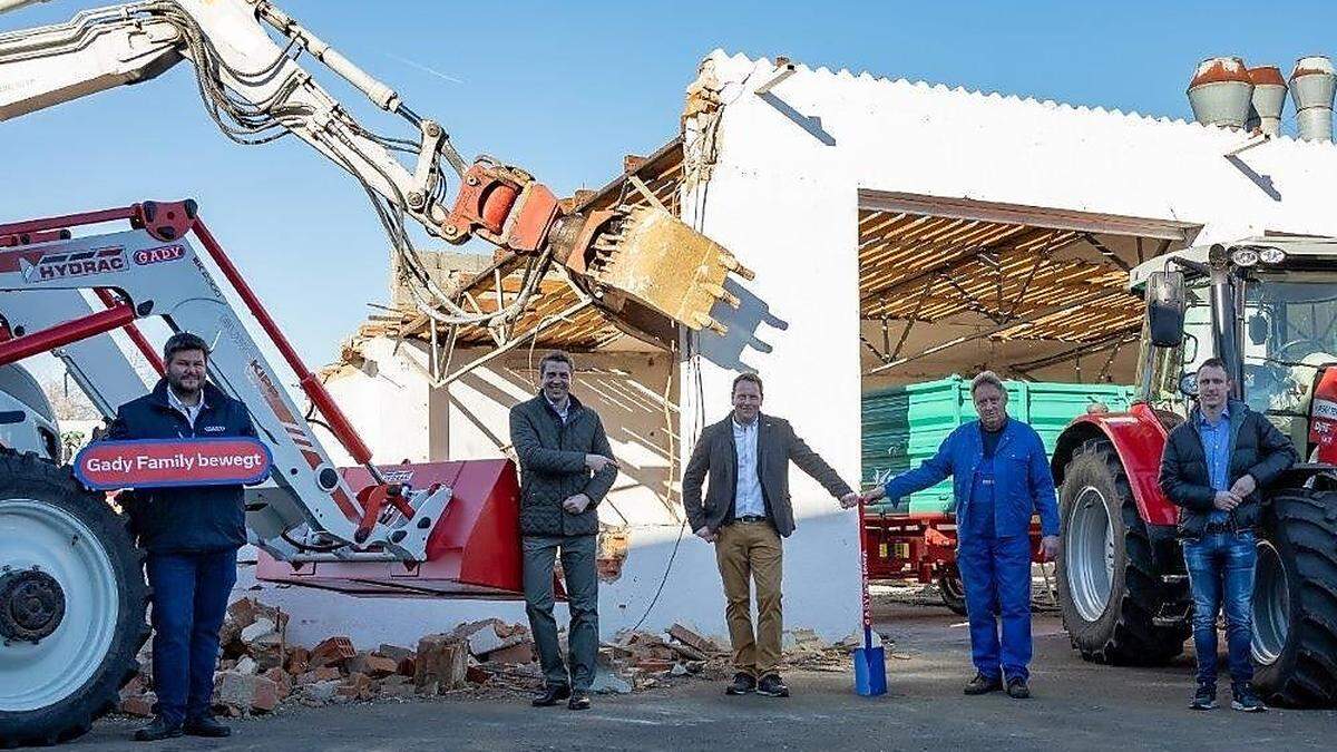 Bei Gady in Lebring sind die Bagger aufgefahren