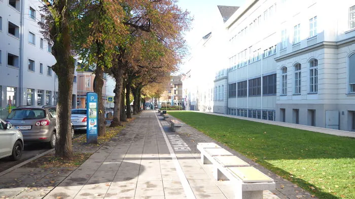 Wenig los war Dienstagvormittag (17. November) in der Bezirksstadt Weiz - hier etwa in der Europa-Allee.