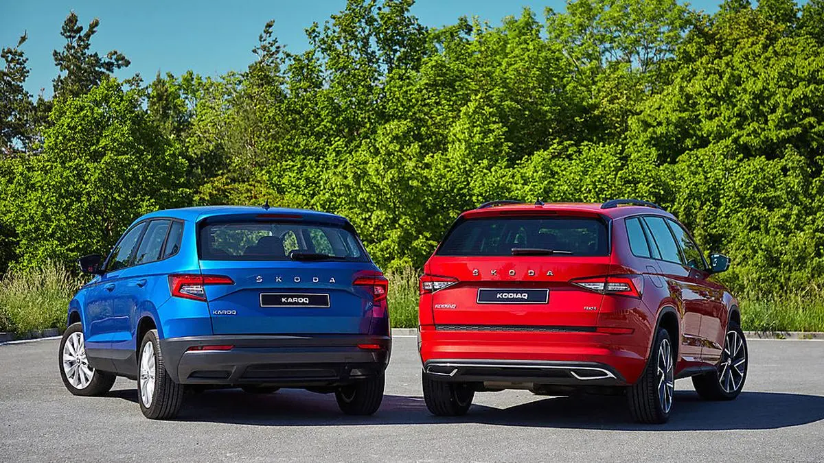 Den neuen Jahrgang von Karoq und Kodiaq erkennt man am Schriftzug am Heck