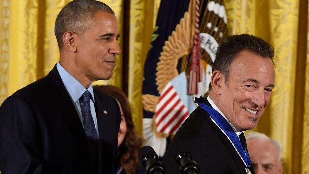 Barack Obama und Bruce Springsteen.