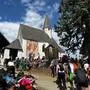 Geschafft! Die Kirche am Lorenziberg ist das Ziel der Vierbergler