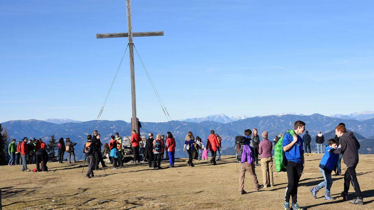 Ein Andrang auf dem Schöckl