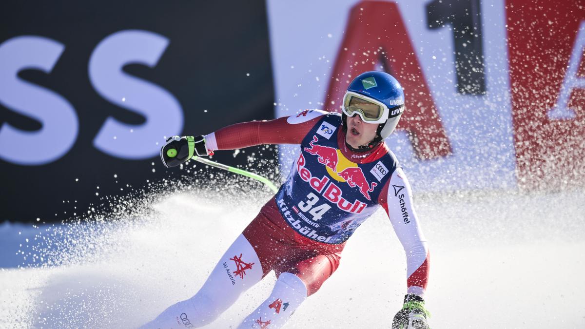 Christopher Neumayer nach seinem zwölften Platz auf der Streif