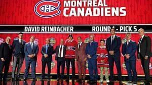 NHL, Eishockey Herren, USA NHL Draft Jun 28, 2023; Nashville, Tennessee, USA; Montreal Canadians draft pick David Reinba
