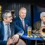 Das Josel Trio in späterer Besetzung, von links nach rechts: Klaus Melem (Bass), Rudolf Josel (Posaune), Manfred Josel (Schlagzeug)