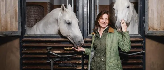 Alexandra Kaszay in 
der Stallburg in Wien