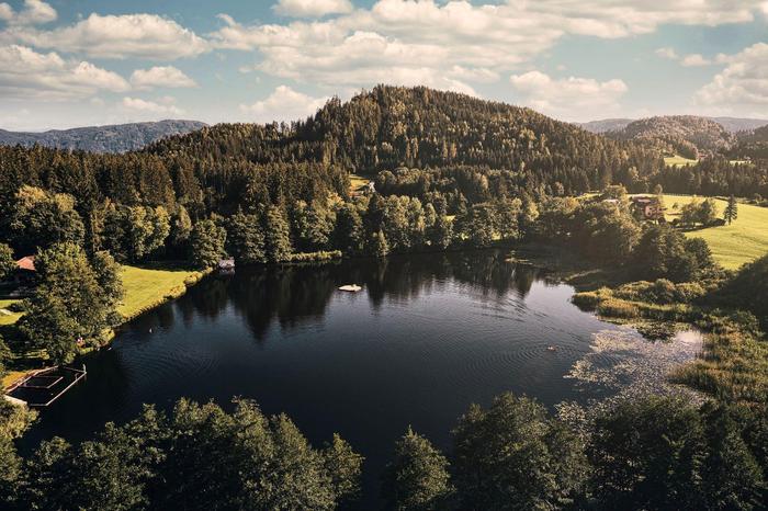 Der Flatschacher See erfreut sich in Feldkirchen großer Beliebtheit