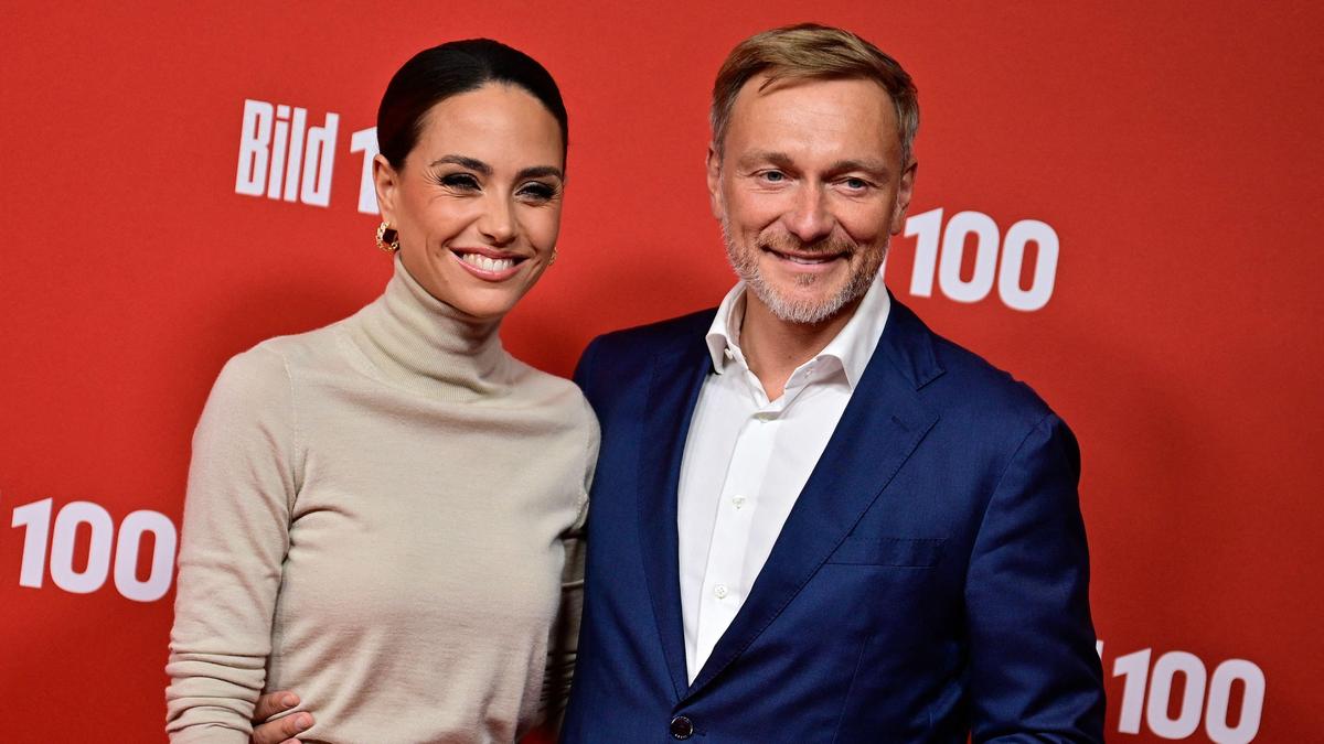 Christian Lindner mit seiner Frau Franca Lehfeldt 