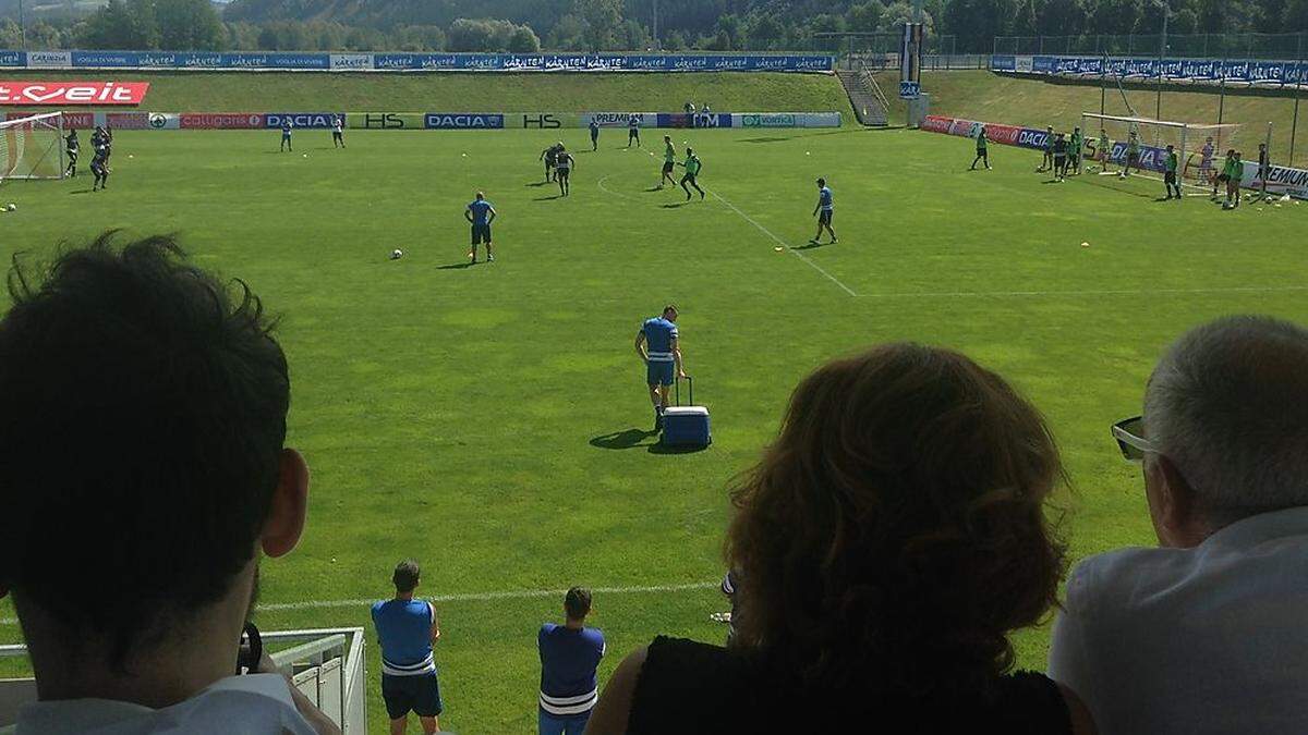 Auch gestern gab es ein öffentliches Training von Udinese