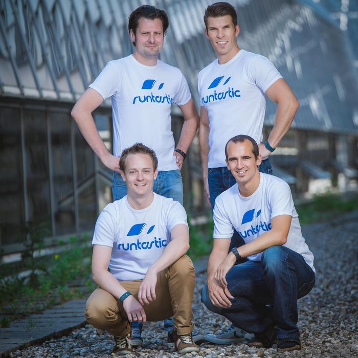 Die vier Runtastic-Gründer (v.l.): Alfred Luger, Florian Gschwandtner, René Giretzlehner und Christian Kaar, 