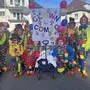 Buntes Treiben: Die Clown Combo war unterwegs am Leobener Faschingsumzug