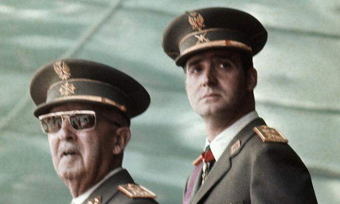 Juan Carlos im Mai 1973 mit Diktator Franco