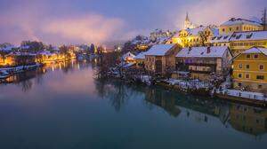 Malerisch am Fluss gelegen: Novo Mesto