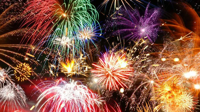 Ein Feuerwerk zum Jahreswechsel