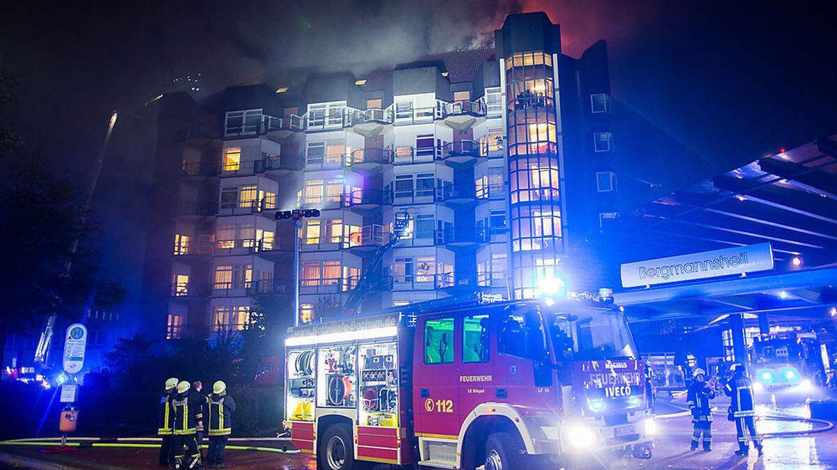 Brand im Krankenhaus Bergmannsheil 