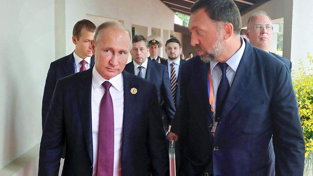 Deripaska mit Putin 2017