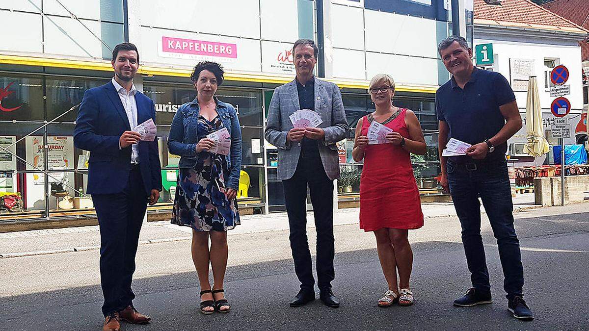 Thomas Schaffer-Leitner, Melanie Praxmaier, Fritz Kratzer, Waltraud Pusterhofer und Harald Frager