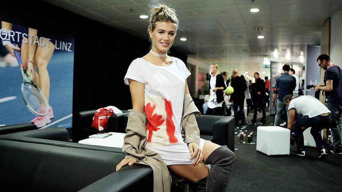 Definitiv ein Blickfang: Eugenie Bouchard