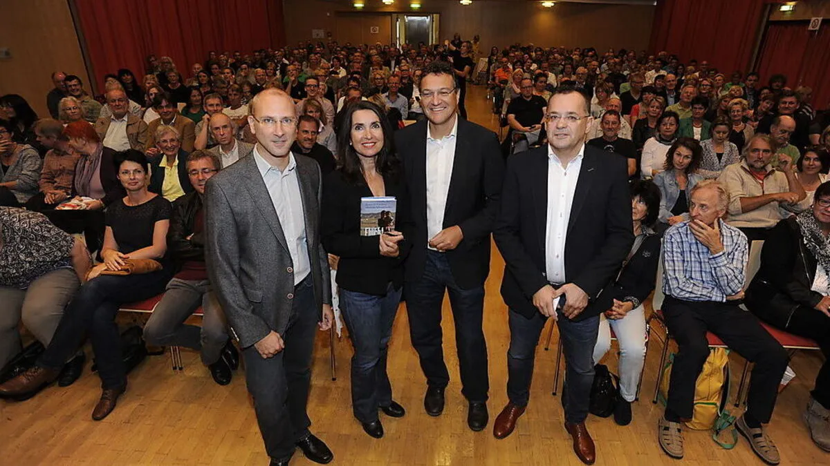 Wolfgang Waxenegger, Mathilde Schwabeneder, Karim El-Gawhary und Reinhold Rollinger (v. l.) 
