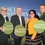 Führungsriege des Tourismusverbands Südsteiermark: Finanzreferent Ernst Kahr, Vorsitzender Herbert Germuth, Geschäftsführerin Melanie Koch und Stv. Vorsitzender Thomas Pichler 
