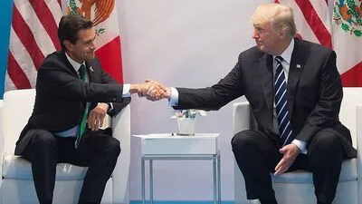 Enrique Pena Nieto und Donald Trump auf einem Archivbild vom G20-Gipfel