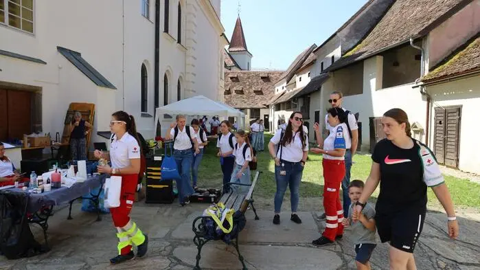 Die Innenstadt von Feldbach stand ganz im Zeichen des Landesbewerbes des Jugendrotkreuzes.