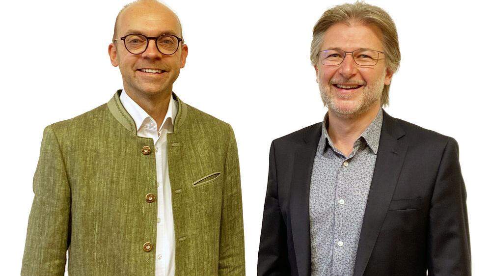 Neues Führungsduo in Großklein: Bürgermeister Christoph Zirngast und sein &quot;Vize&quot; Christian Plesar