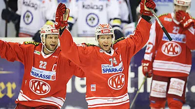 Der KAC feiert einen knappen Sieg gegen Laibach