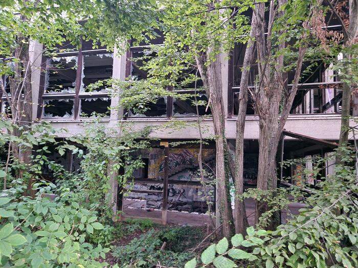 Das verfallene Kurzentrum im Wald bei Laßnitzhöhe