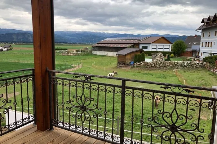 Ausblick vom Balkon...