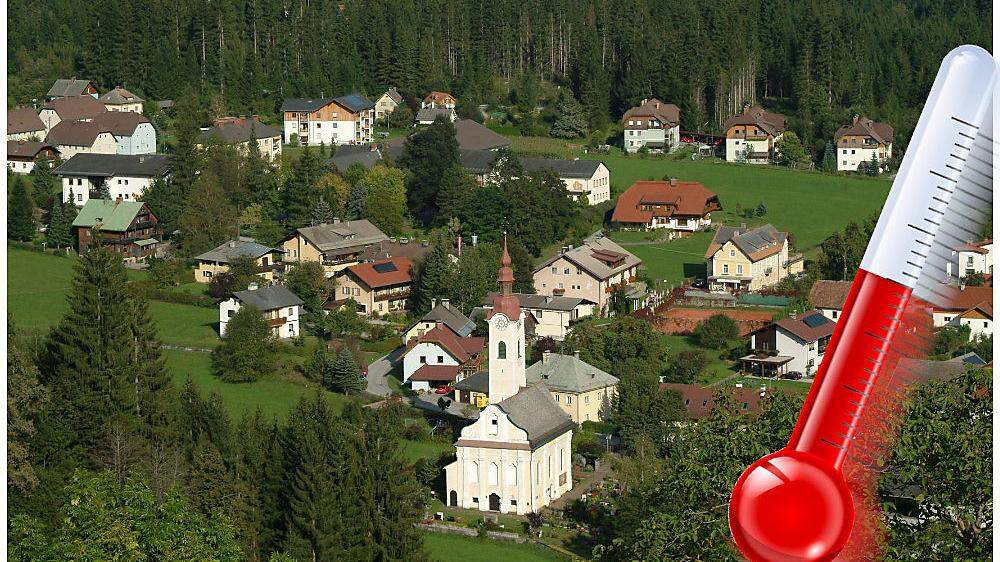 Die Gemeinde Dellach im Drautal ist aufgrund seiner Lage in einem engen Tal hitzebegünstigt (Archivfoto)