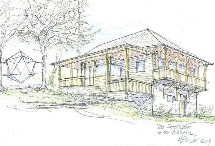 Das revitalisierte Sandhaus auf Schloss Lichtengraben