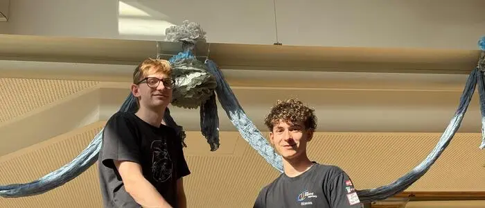 Moritz Wagner (l.) und Simon Lerner (r.) von der i:HTL Bad Radkersburg fiebern ihrem Maturaball am 17. Oktober im Kulturhaus Straden bereits entgegen